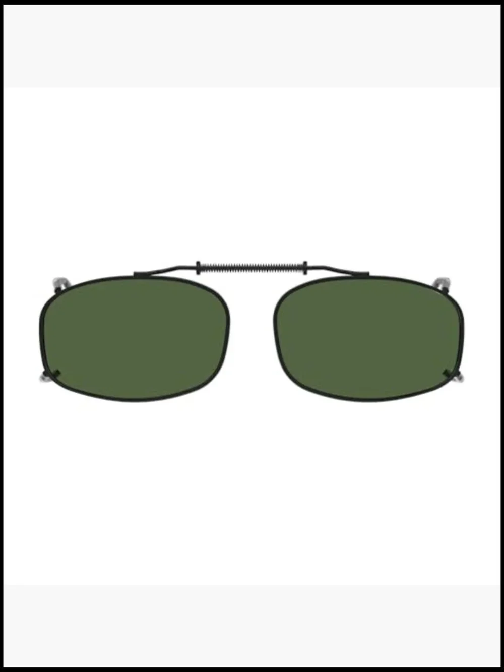 Polarized Clip-On Sunglasses Metal Frame Rimless UV Protection